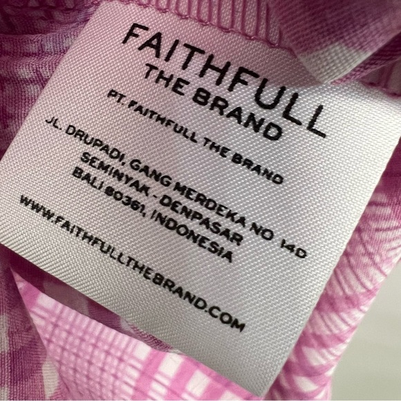 Faithful The Brand Edwina Djerra Pink Check Plaid A Line Mini Dress Women’s 4 - Picture 16 of 16